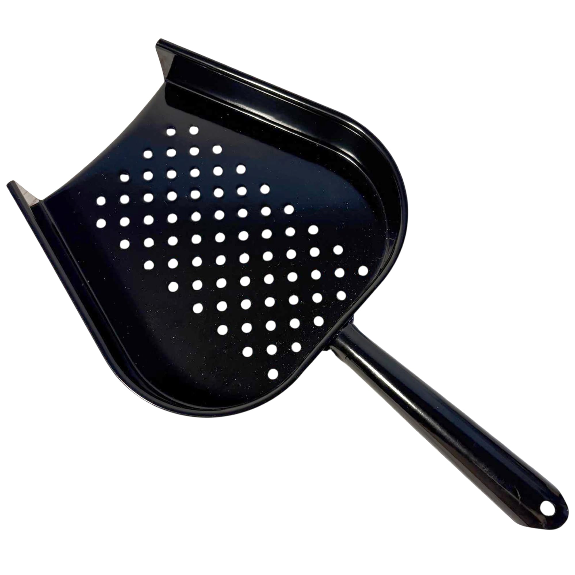 Cuillère en métal noir brillant durable de 35,5 cm anti-poussière