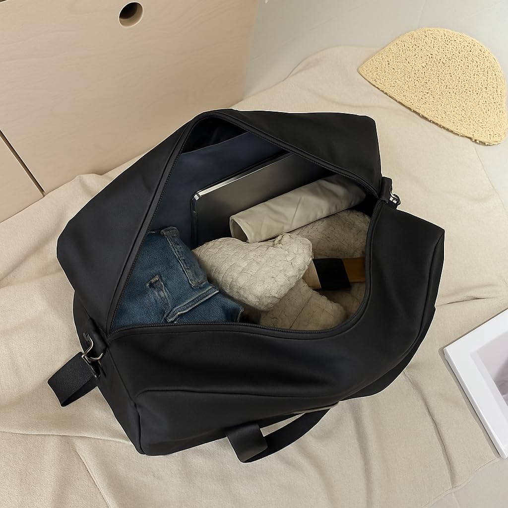 Bolsa de Viagem com Compartimento para Sapatos, Alça Transversal - Mala Esportiva para Academia e Viagens