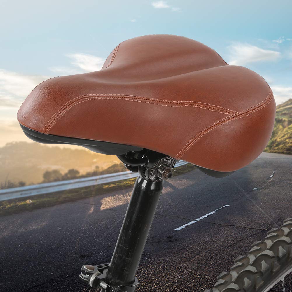 Selle de Vélo Confortable Doux Large Vélo de Route Gel Selles Respirant Siège de Vélo de Montagne Convient pour VTT Vélo de Pliage Vélo de Route