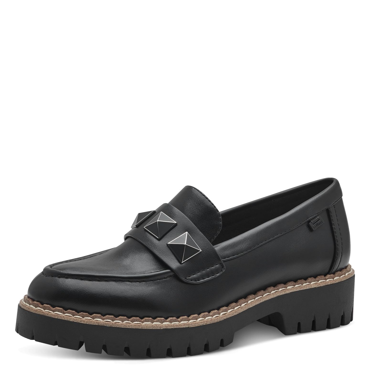 s.Oliver Women Damen Slipper 5-24711-44 Loafer, Black, 6 UK