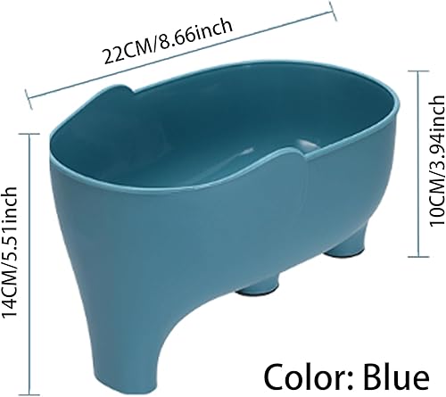 Miniatura 6 de Coladores de alimentos, cesta escurridor de fregadero de elefante, lindo colador de cocina de animales, cesta de drenaje multifuncional para