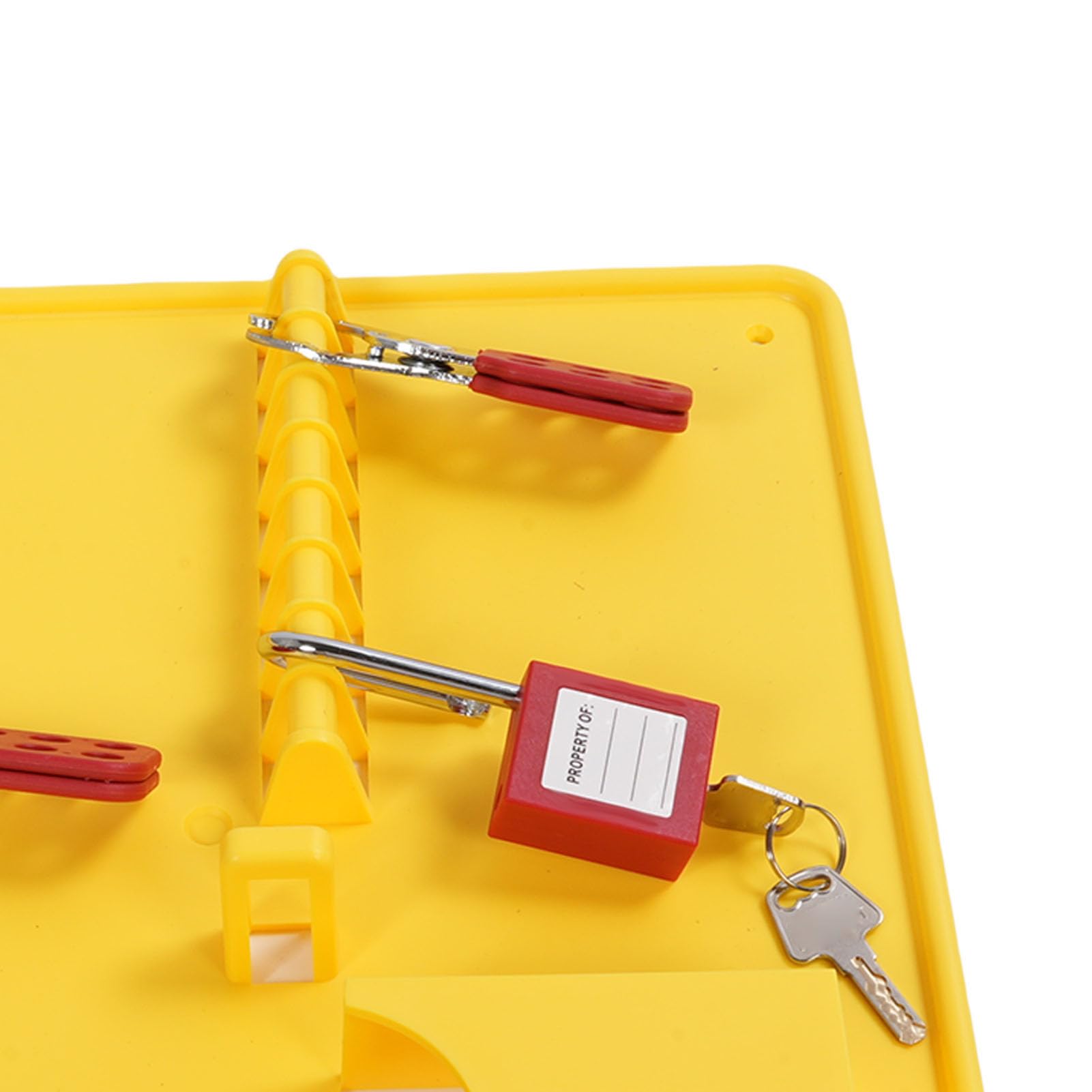 Blocco industriale Tagout Station Board PC Montaggio a parete Lock Out Tag Out Kit con 16 Lucchetti 20 4 Hasp Lock per la sicurezza