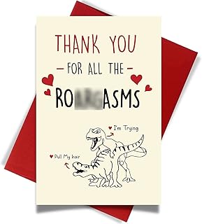 Valentine's Day Cards for Him or Her | Anniversary Card | Gifts for Him or Her | Fun Gift Birthday Card for Husband Wife Boyfriend Girlfriend Men Women (Roar)