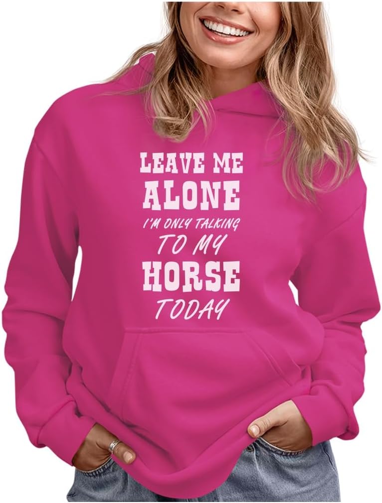 Tstars Put Me Back On My Horse Funny Gift for Horse Lover Women Hoodie