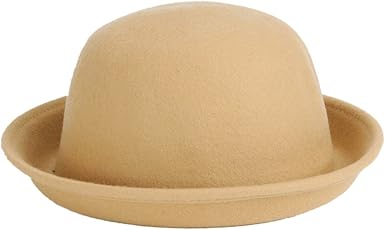 Brim Bowler Hat Wool Felt Fedora Hat 