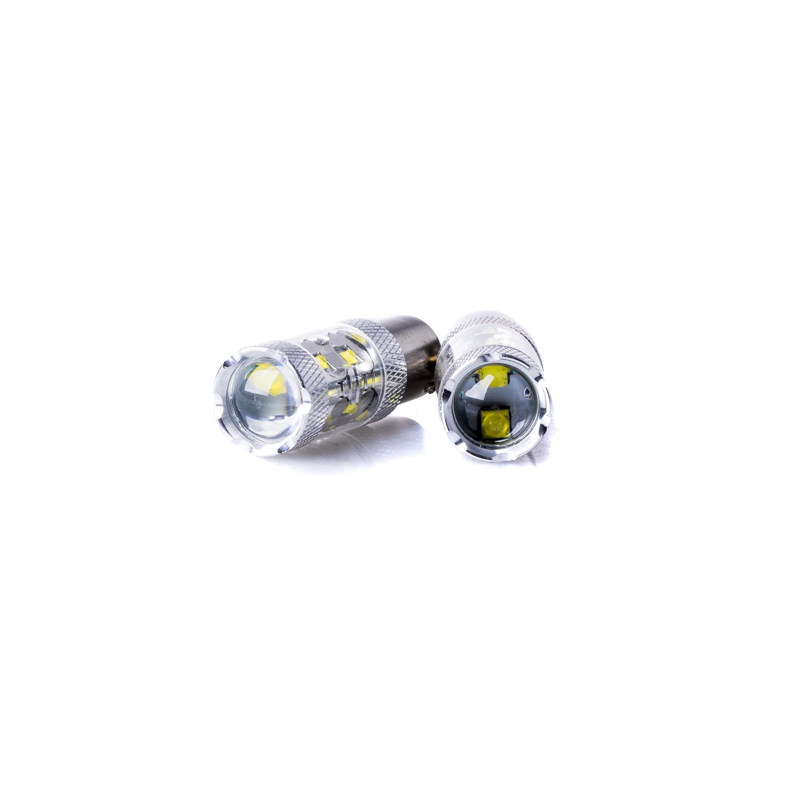 EinParts P21W LED Lampadine 6000K (Bianco) 12V per Auto 10 x CREE XT-E LED, BA15S
