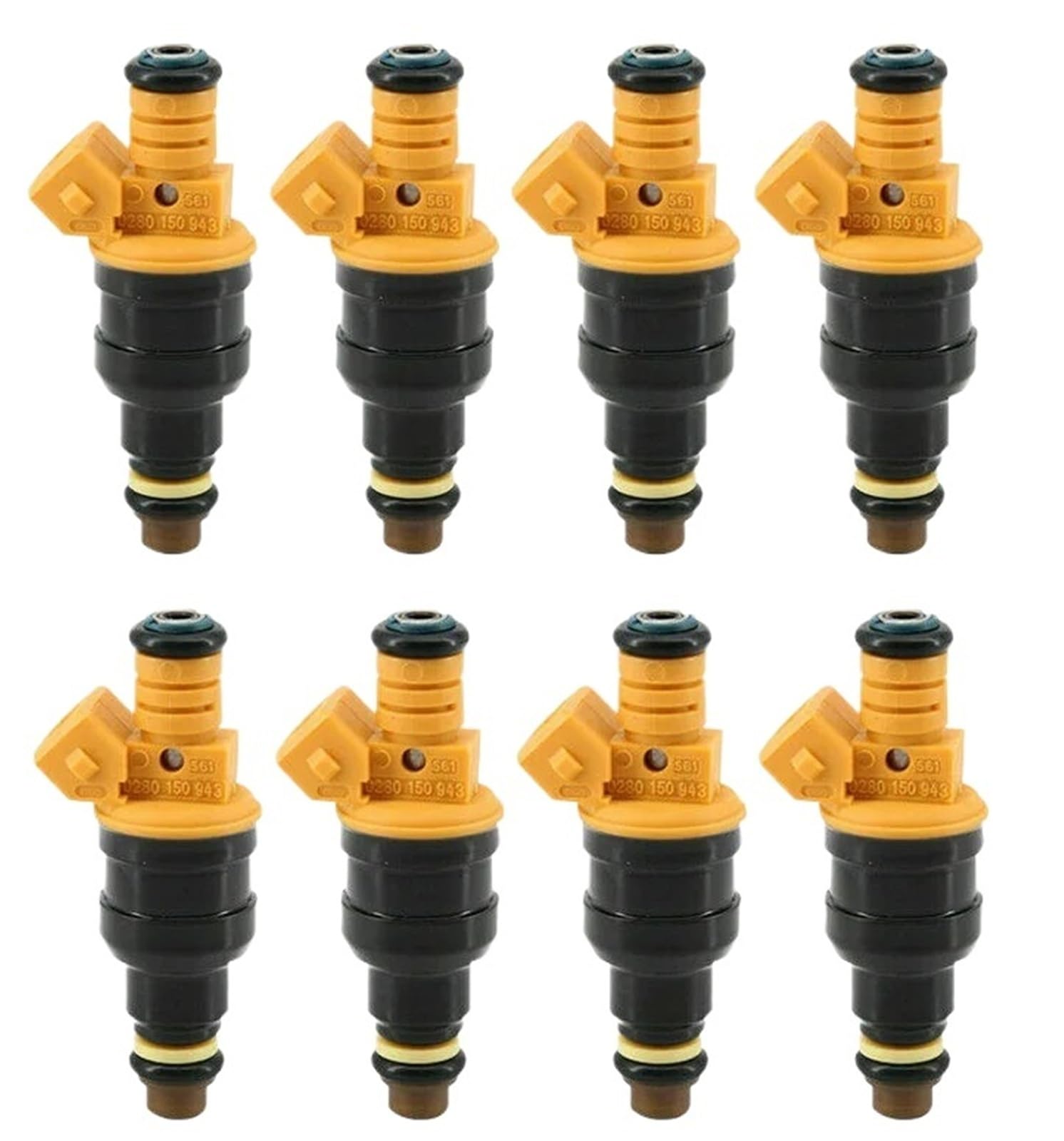 Weuncass One Color Injector Fit For Ford 4.6 5.0 5.4 5.8L 8Pcs Flow Matched Fuel Injectors 0280150943 Fuel Petrol Injector Nozzle