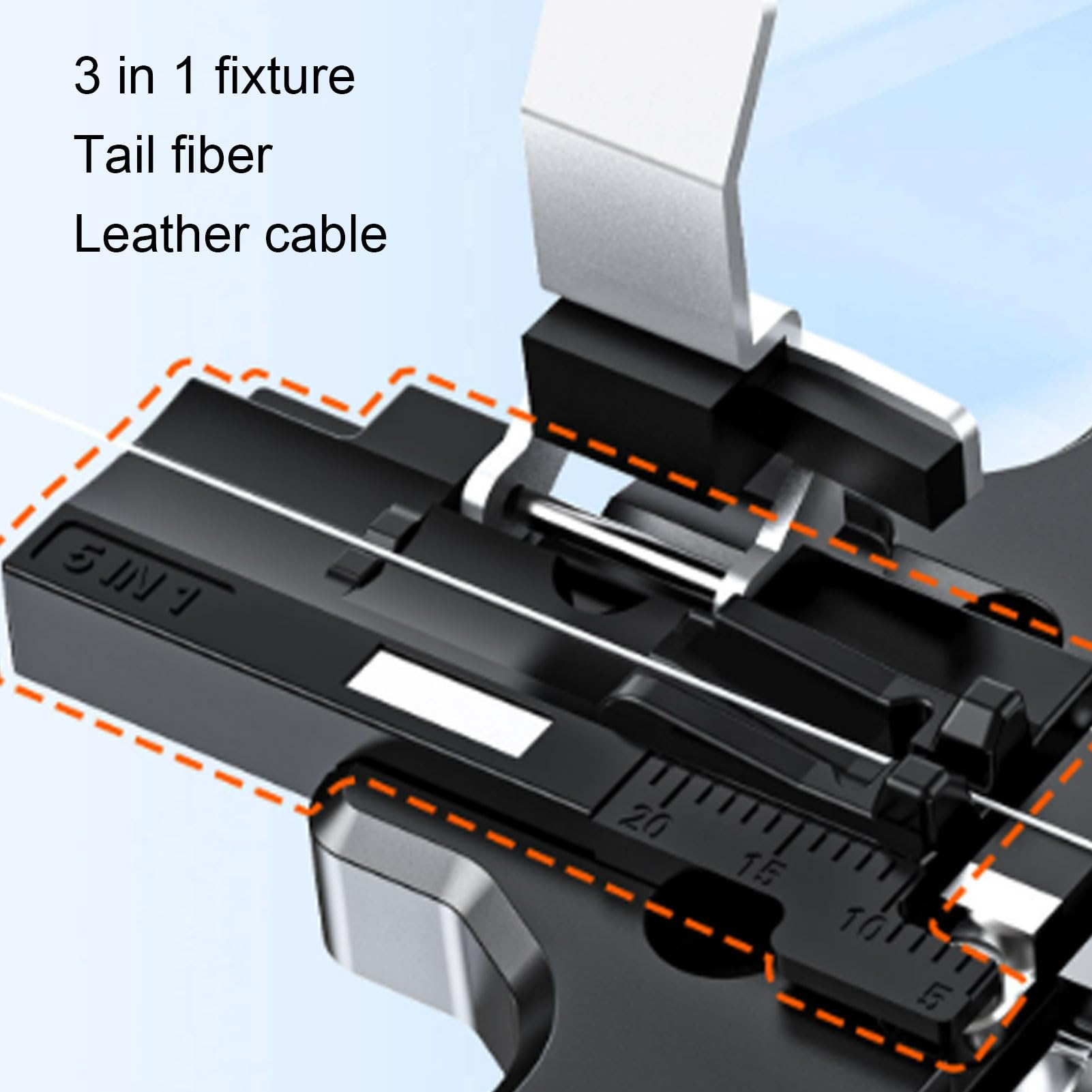 Eujgoov Couperet à Fibres Optiques Décapant Thermique Rechargeable Outil D'épissure de Fusion de Soudure à Froid de Fusion à Chaud Automatique