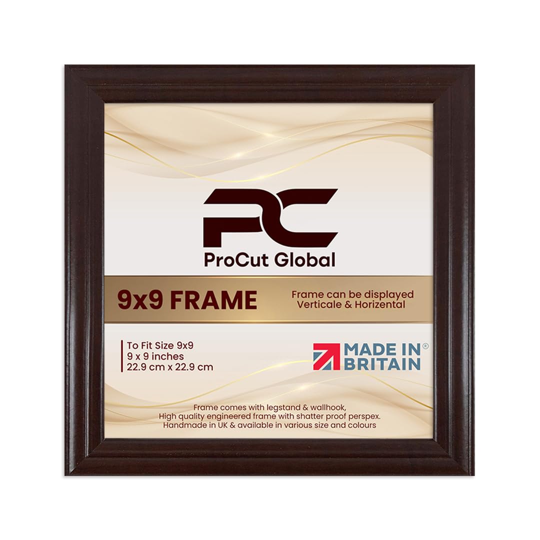 Procut Global Classic Rose Wood Picture Frames For Photos - 9x9"