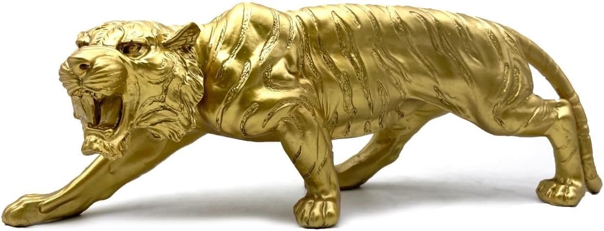 15.5 Inch Large Tiger Statue Figurine Sculpture Collectible Gifts for Tiger Lover Office Home Decor Desk Accessories Decoration Garden Figurines Outdoor Decor - Image 9