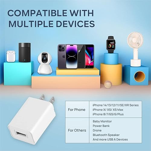 Vista 19 de Cargador de pared Cubo 5V1A Fuente de alimentación USB Bloque de carga Universal Enchufe de pared Ladrillo Portátil de viaje Cargador rápido Negro,2