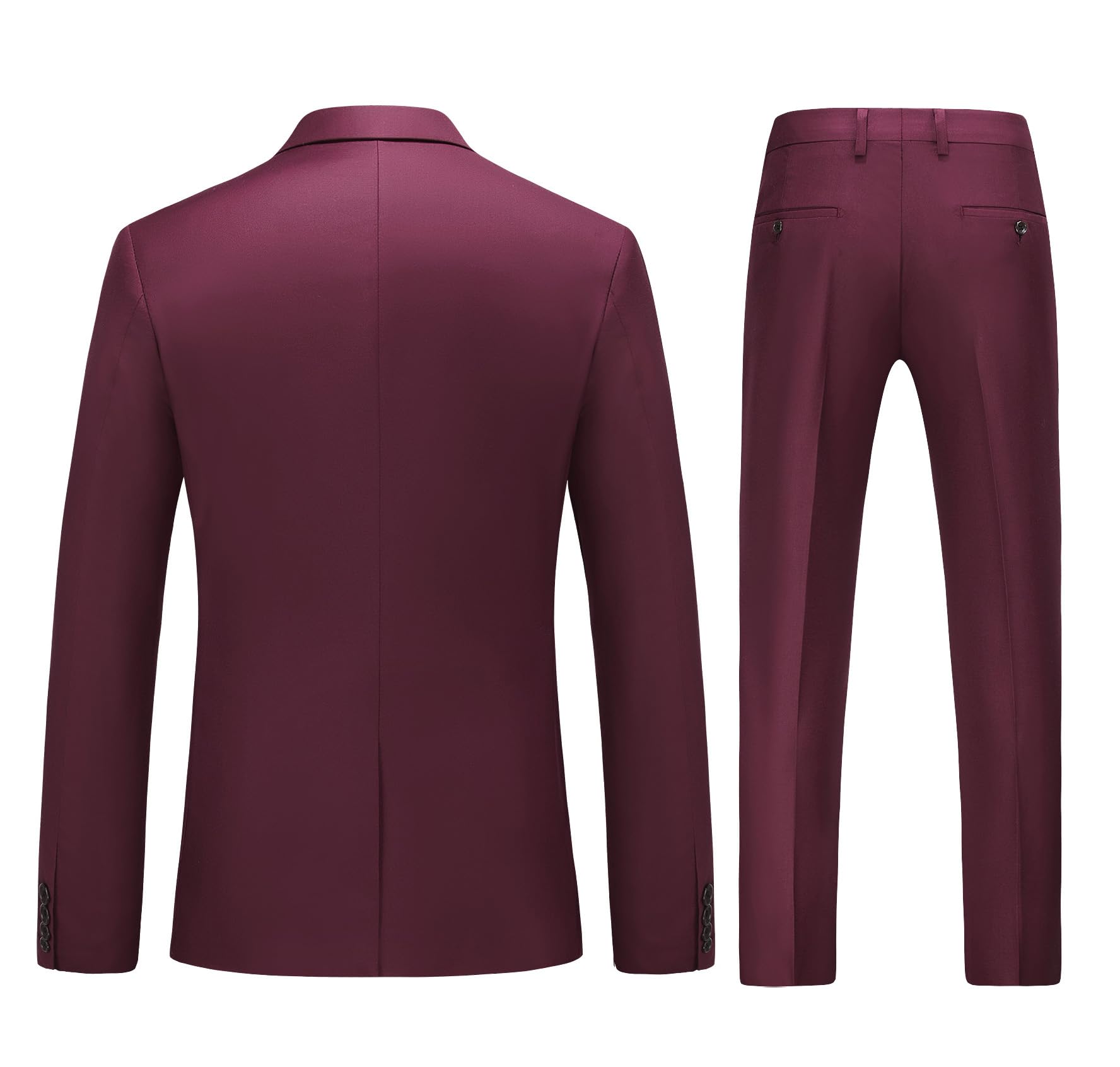 MOGU Abito da uomo slim fit, 2 pezzi, per ballo di fine anno, lavoro, matrimonio, danza (giacca + pantaloni)