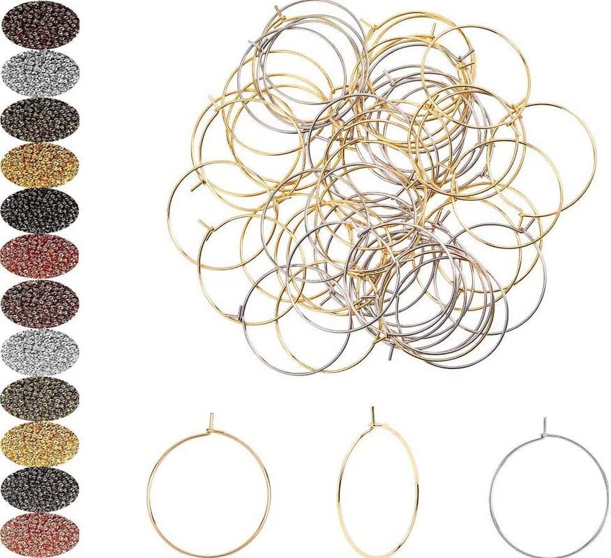 10-Piece Earring Backs & Hooks Kit - Leverbacks, Plugs, Wires For Jewelry Making