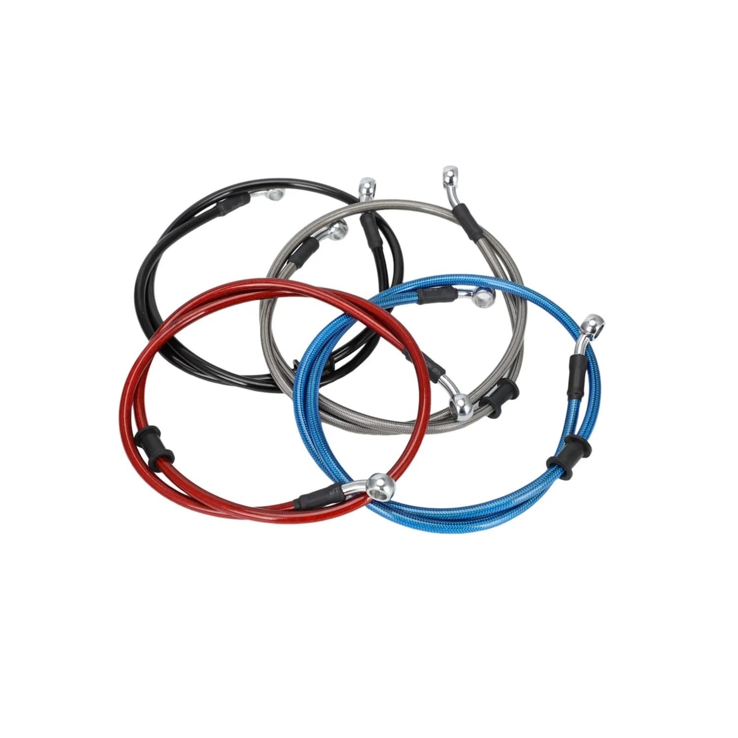 Tubo Freno Linea Moto 500-1300mm In Acciaio Intrecciato Freno Idraulico Frizione Radiatore Olio Di Raffreddamento Tubo Flessibile Linea 28 Gradi Tubo flessibile olio moto