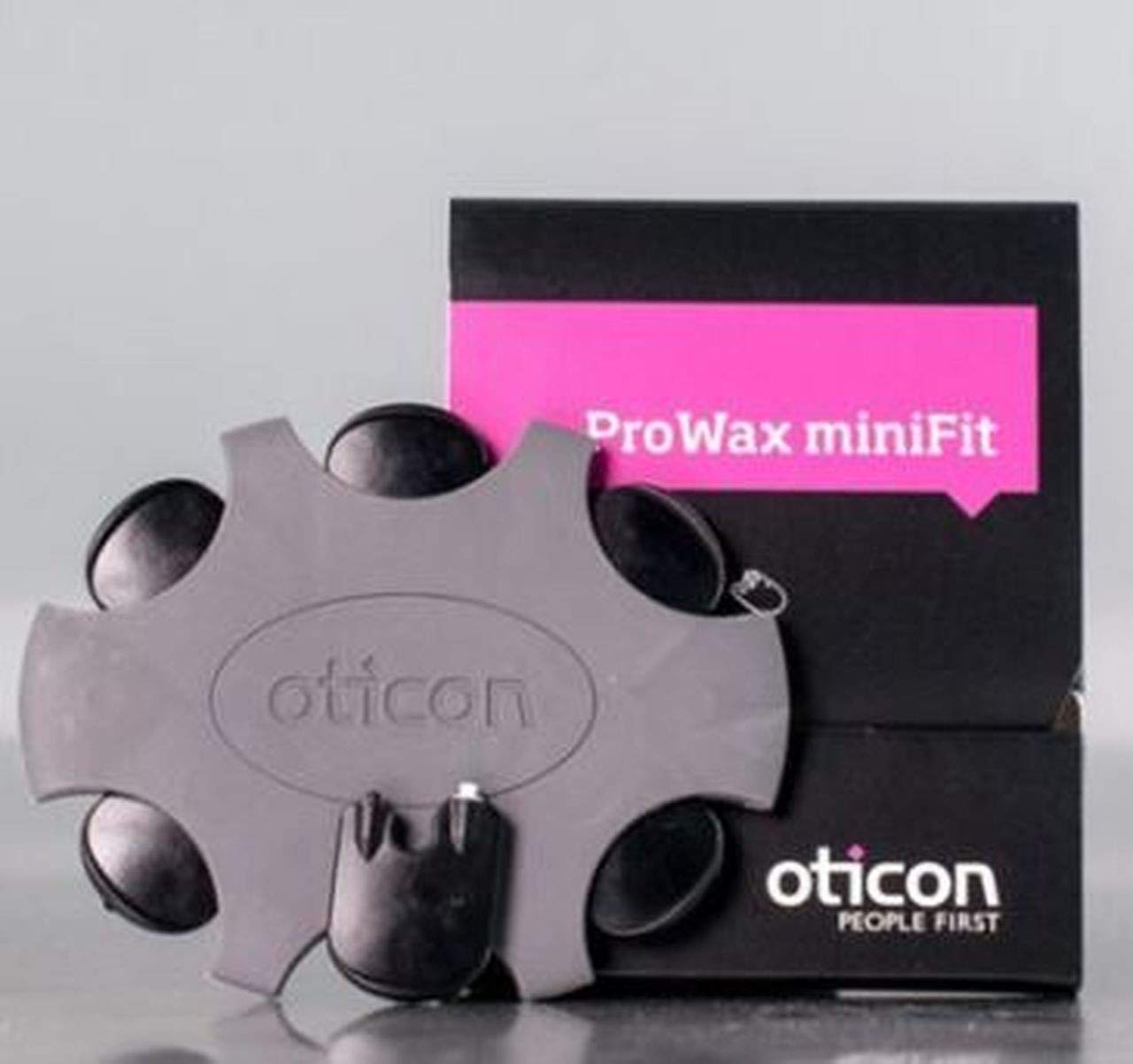 Oticon ProWax MiniFit Replacement Wax Filters for Hearing Aids (Small, Black) for one