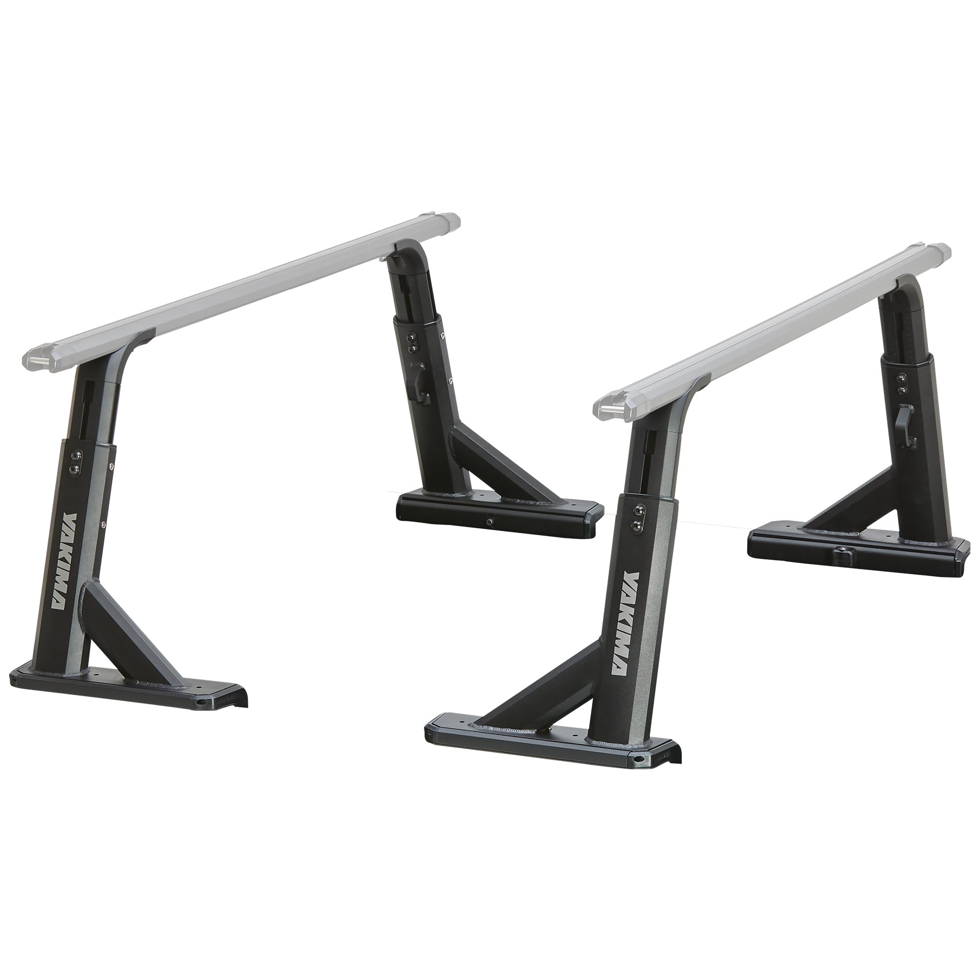 Yakima Adjustable Truck Bed Rack with Tie Down Points & T-Slots, Overhaul HD, Black - Heavy-Duty Hauling Accessories for Travel and Camping - Ideal for Kayaks, Surfboards, and Bikes