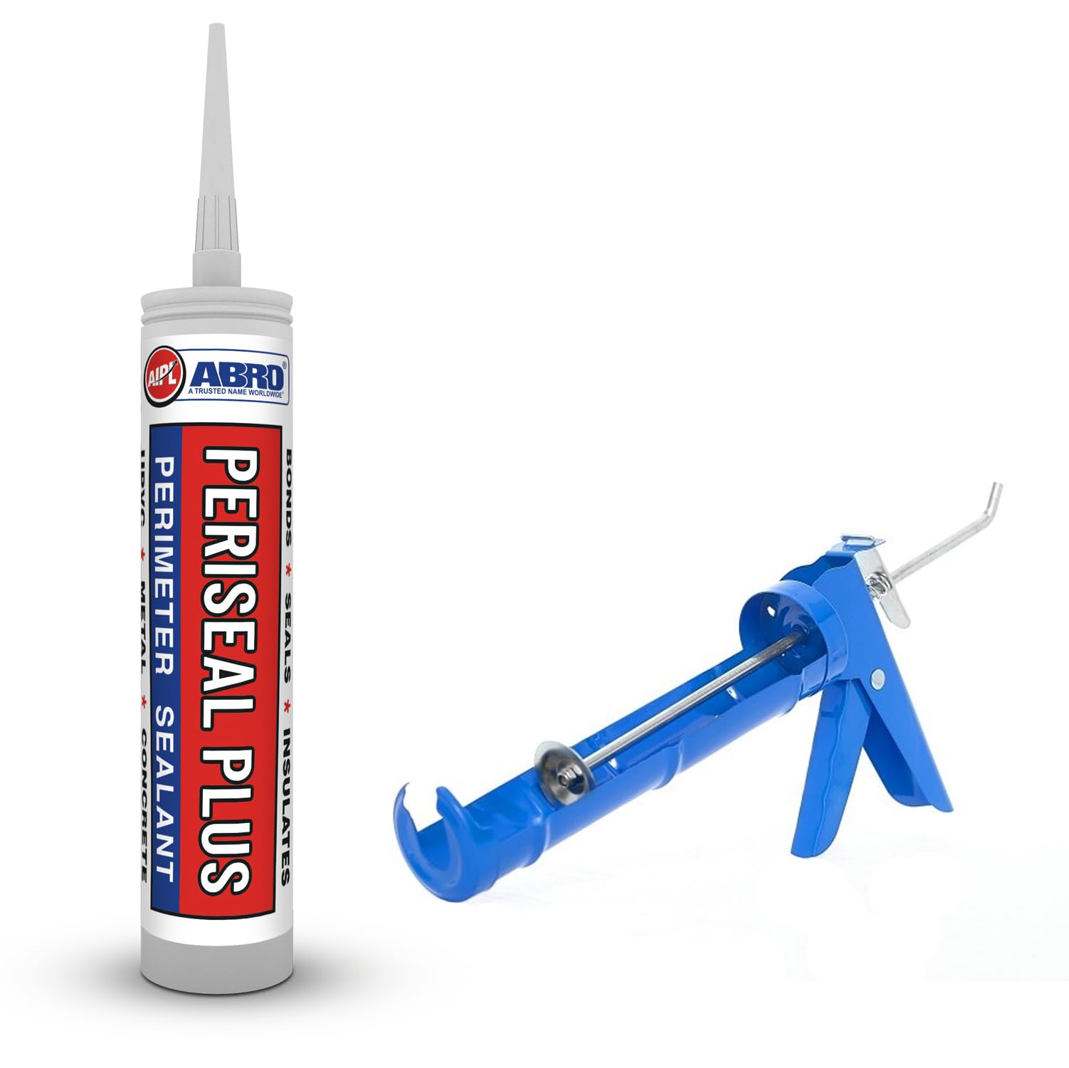 AIPL Periseal Plus Perimeter White Sealant 280Ml For Upvc, Metal & Concrete Neutral Cure, Weatherproof Bond & Insulation With Applicator Gun Fast Drying, Flexible, Crack-Resistant, Pack Of 1