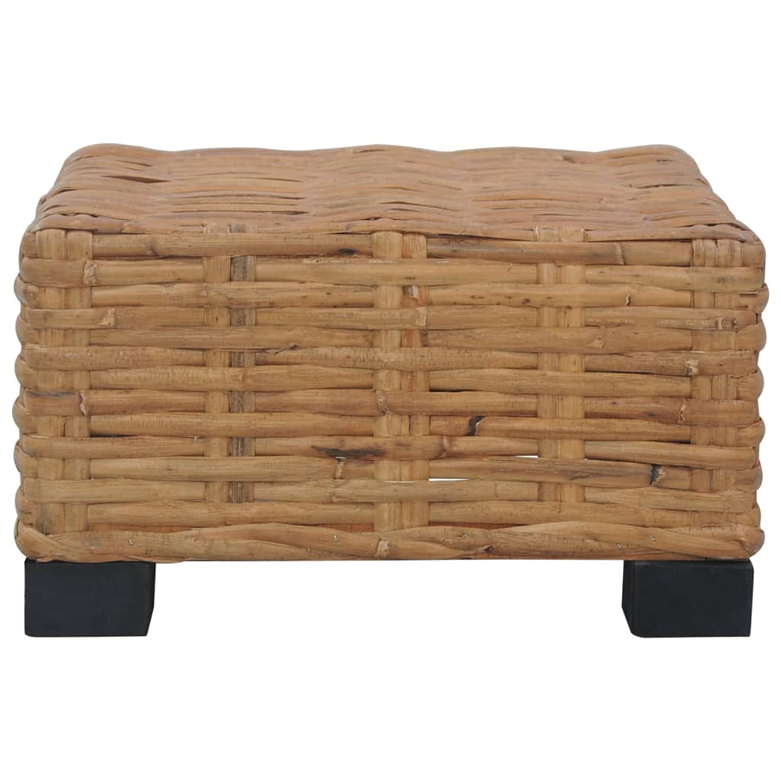 Homgoday Tavolino da caffè, 47 x 47 x 28 cm, in rattan naturale, tavolino da tè, per soggiorno, sala d'accoglienza degli ospiti, ufficio e corridoio, divano per la casa