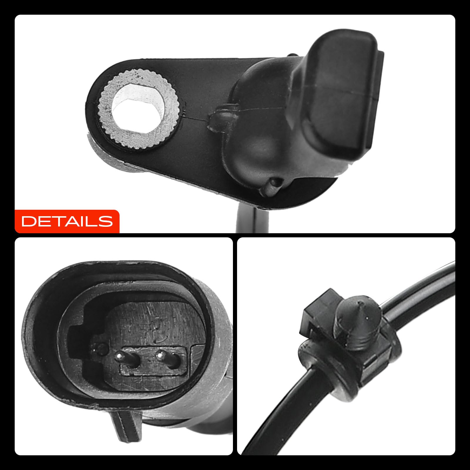 Frankberg Sensore Velocità Ruota ABS Sensore ABS 2-Poli Compatibile con PT Cruiser PT PT Cruiser Cabriolet PT Cruiser Combi Van PT Replace# ALS1126,4860038AE