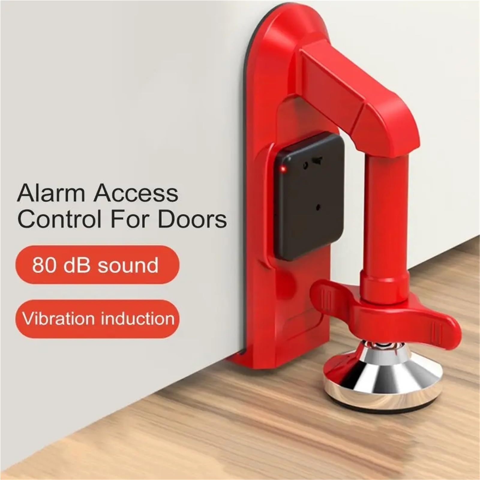 Tope Para Puerta Con Alarma Alarma de tapón puerta cuña aleación(A)