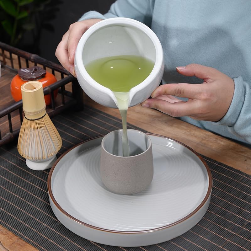 Amazon | 抹茶碗 茶器 抹茶茶道 陶磁器 茶道具 茶碗 注ぎ口付き