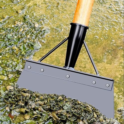 Pala de jardín multifuncional, pala de limpieza de acero inoxidable para malas hierbas y musgo, pala de limpieza de jardín, deshierbe, plantas, dispositivo agrícola para destruir malas hierbas (30 cm,
