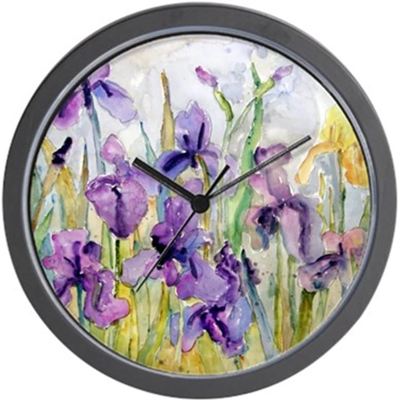 CafePress Romantic Ruffles Bathroom 10" Wall Clock for Livingroom, Kitchen, or Office