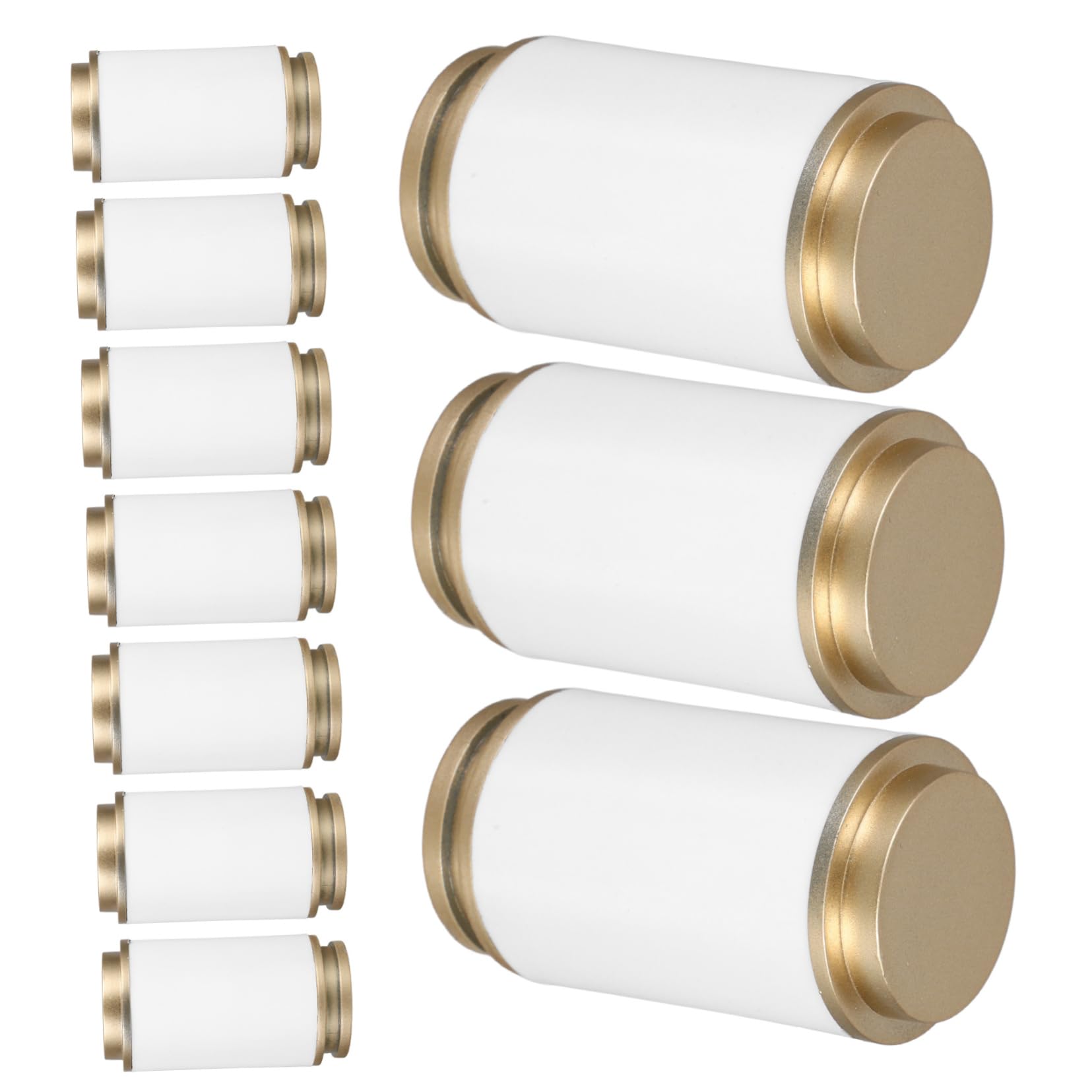 Cabilock Set of 10 Curtain Rod Finials 28mm End Caps Decorative Heads for Rods Easy to Assemble