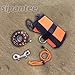 Surface Marker Buoy Scuba Diving SMB Marker Buoy Safety Sausage for Scuba Diving SMB 5ft DSMB Diver Below Signal Tube with Metal Finger Spool 98ft Dive Reel 316 Double End Hook,Whistle,Bag (Orange)