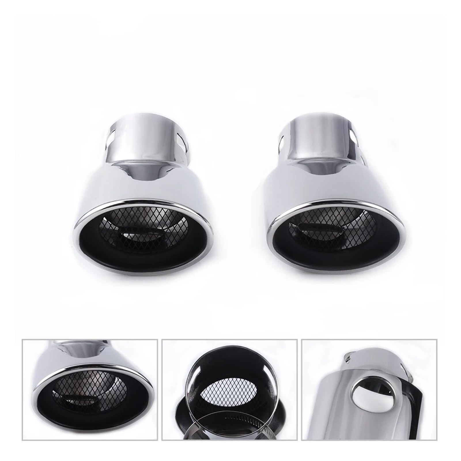 Scarico Auto Terminale Di Scarico Doppio In Acciaio Inossidabile Universale Per Range Per Rover Per Vogue L322 (02-10) Diesel Sport (05-10) Per RS-CR2025