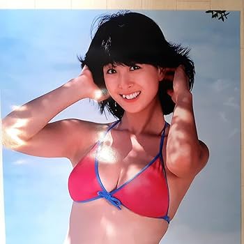 Amazon.co.jp: 河合奈保子②B2サイズピンクビキニポスター／水着