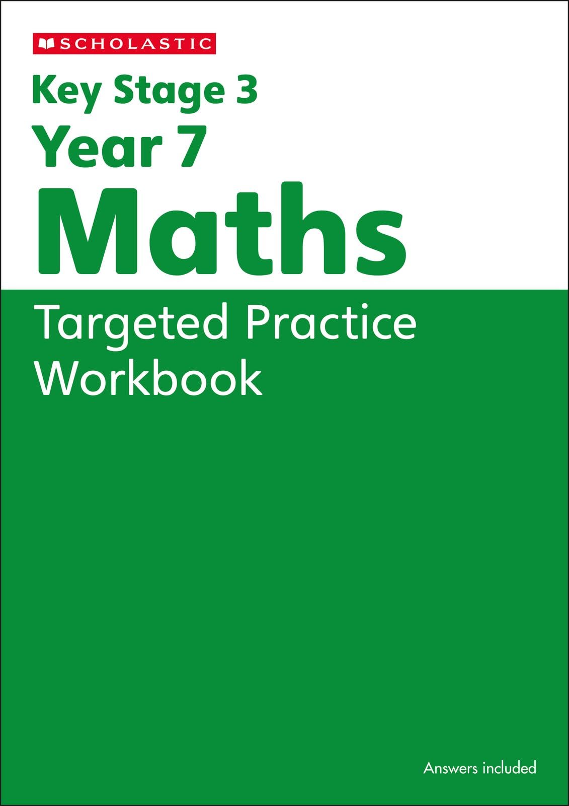 KS3 Year 7 Maths Targeted Practice Workbook with answers.