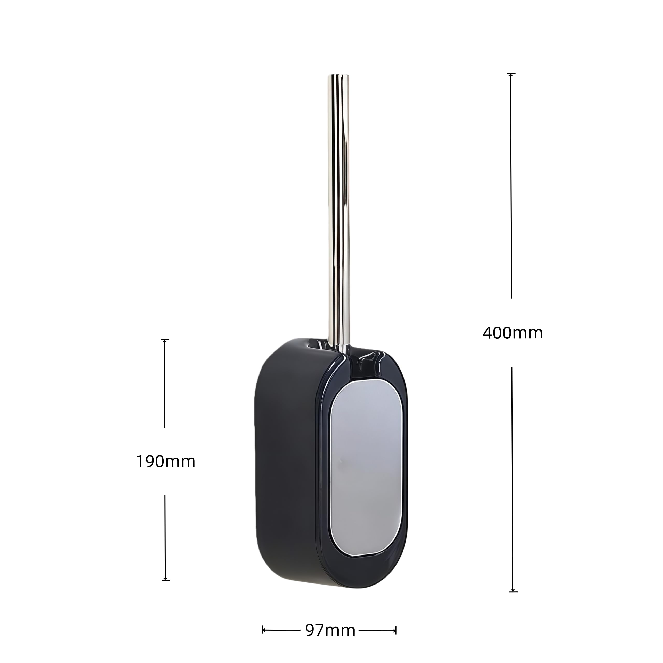 ABS and Stainless Steel Toilet Brush Set