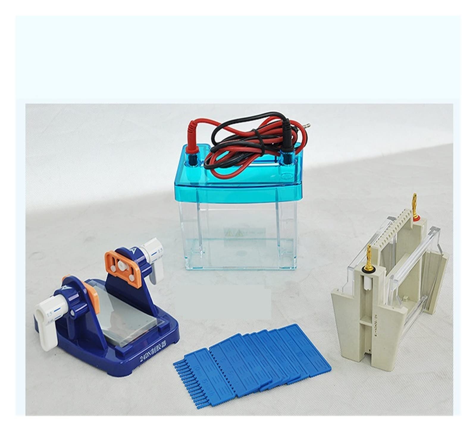 Urządzenie do Elektroforezy, DYCZ-24DN Żel Proteinowy Mini Podwójny Pionowy Instrument Do Elektroforezy Laboratoryjny Specjalny Zbiornik(DYCZ-40D)