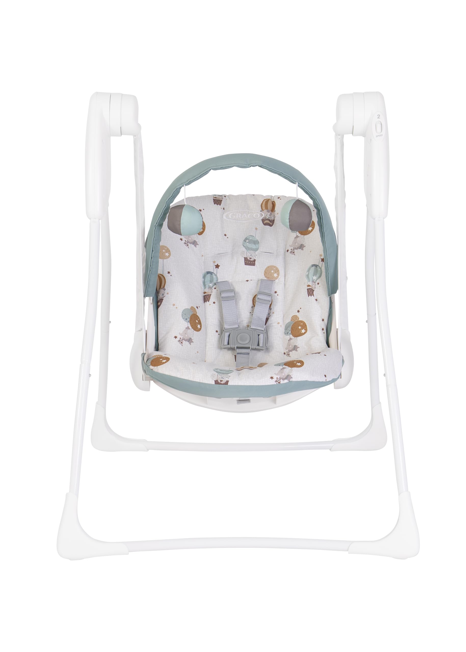 Graco - Baby Delight™ Swing, 2 Swinging Speed, 3 Reclining Positions, Birth to 6 Months Approx. (9 kg), Multi-Coloured Up & Away