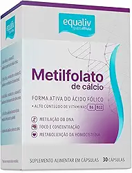 EQUALIV Metilfolato de Cálcio - Suplemento Alimentar - Vegano, Zero Açúcar, Glúten e Lactose