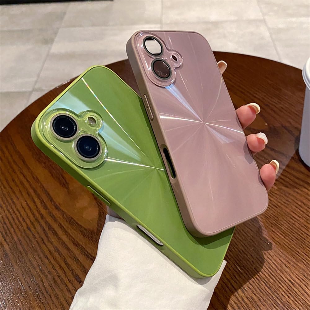 Custodia rigida di lusso con motivo colorato a forma di CD per iPhone 16, 15, 14, 13, 12, 11 Pro Max, antiurto, protezione per fotocamera, rosa, per iPhone 13Pro Max