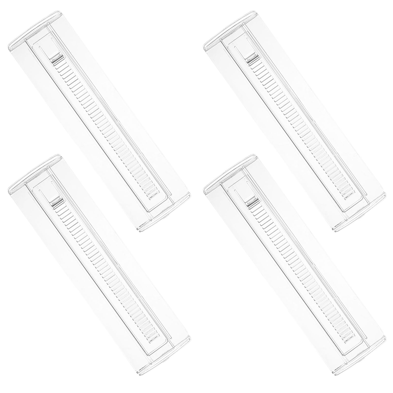 Healeved Divisori per Cassetti Espandibili Regolabili in Plastica Trasparente, Set da 4 Pezzi, Organizzatori per Cucina, Guardaroba e Armadio, Divisori per Vestiti e Utensili,