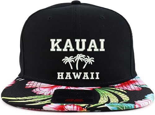 Trendy Apparel Shop Kauai Hawaii - Gorra de Snapback con bordado floral