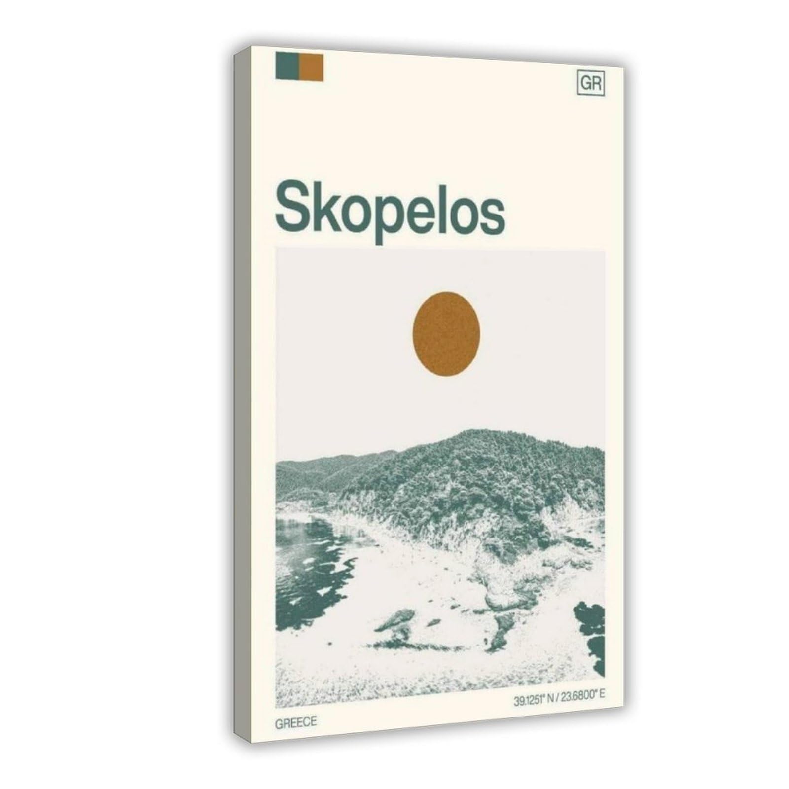 IYQTAGGH Travel to Skopelos Island, Greece Canvas Poster Bedroom Decor Landscape Office Room Decor Gift 20x30inch(50x75cm)