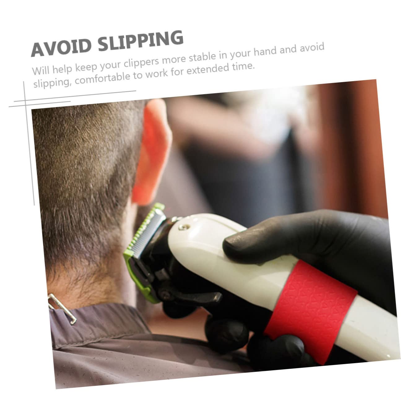 FRCOLOR 3pcs Clipper Anti- Ring Vintage Electrical Tools Non Barber Clipper Bands Trimmer Handle Electric Clipper Grips Clipper Protective Cover Shear Grip