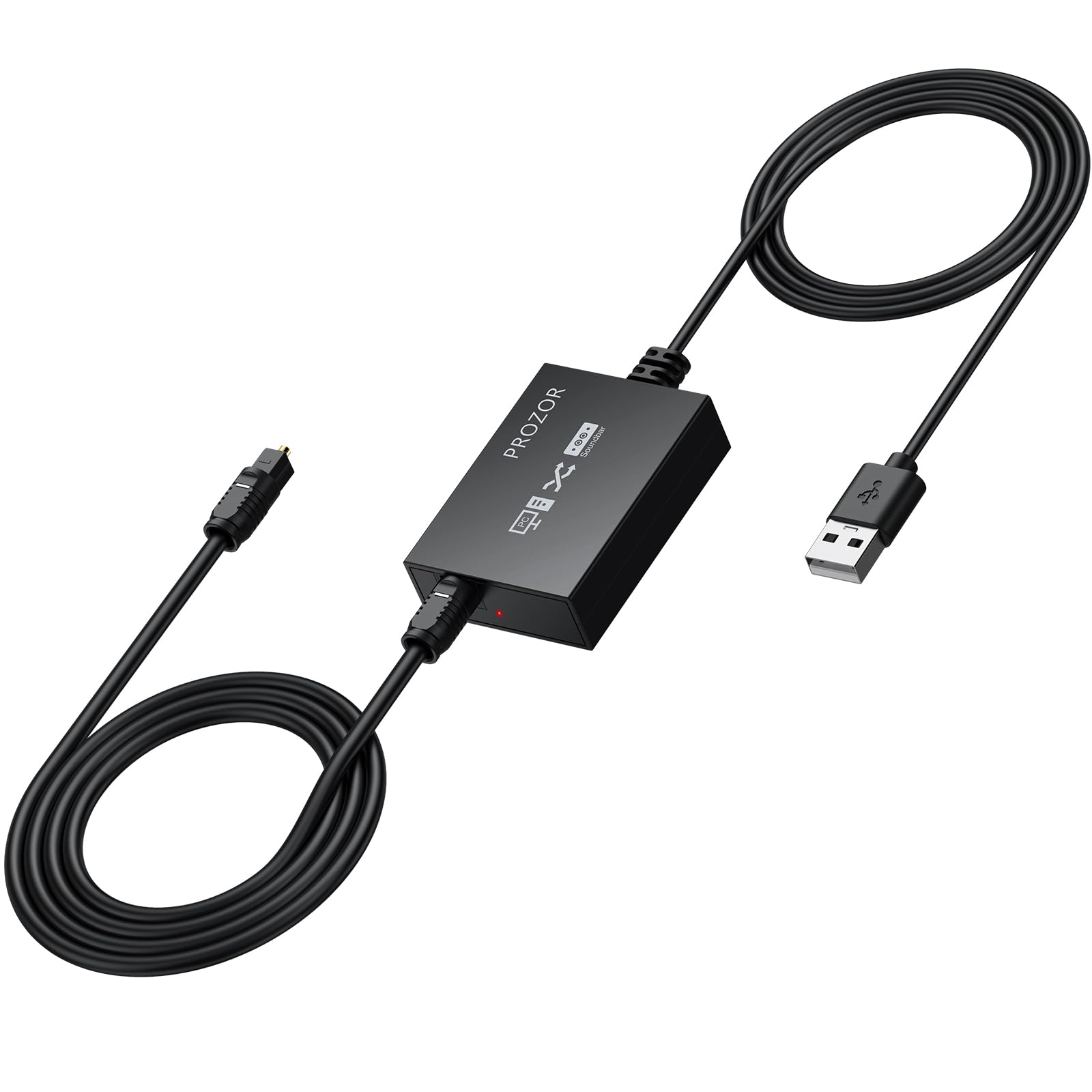 PROZOR USB A to Toslink Optical Audio Adapter, 1M/3.3ft Cord