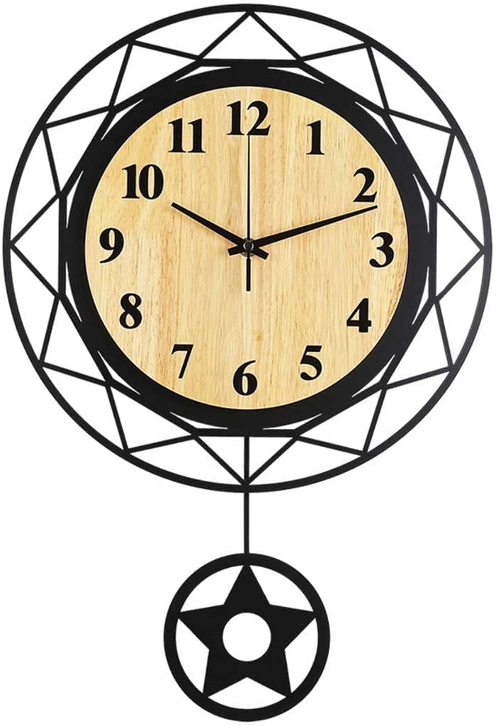 Art pendule horloge creuse surdimensionnée en métal pour style industriel chic