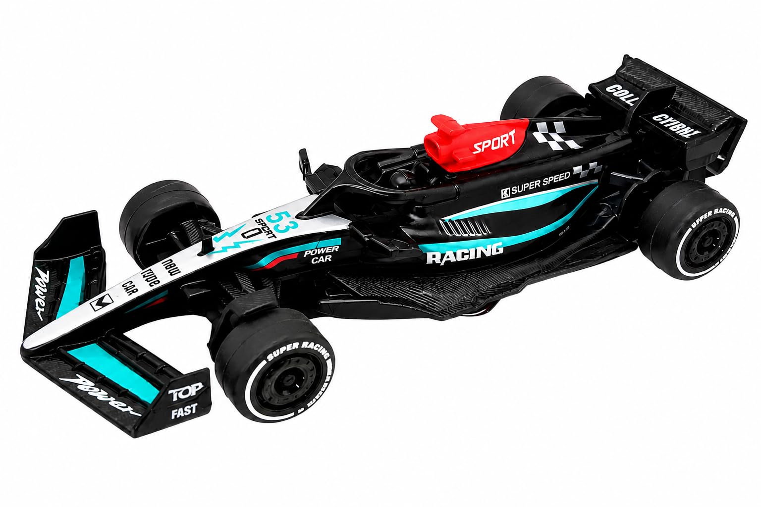 F1 Die-Cast Metal Racing Car, F1 Model with Detailed Design Pull Back Action Vehicle for Boys Mini Racing, Collectible Display for Adult, Home Decor, Office & Gift Toy Car (Sky Blue)-image-49