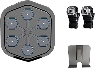 Music Boxing Machine Wall, Wall Mounted Target Boxing Mat, Electronic Boxing Exercise Wall Target, Follow The Music and Lights, Exercise Hand-Eye Coordination and Reflexes Music Electronic Boxing Wall