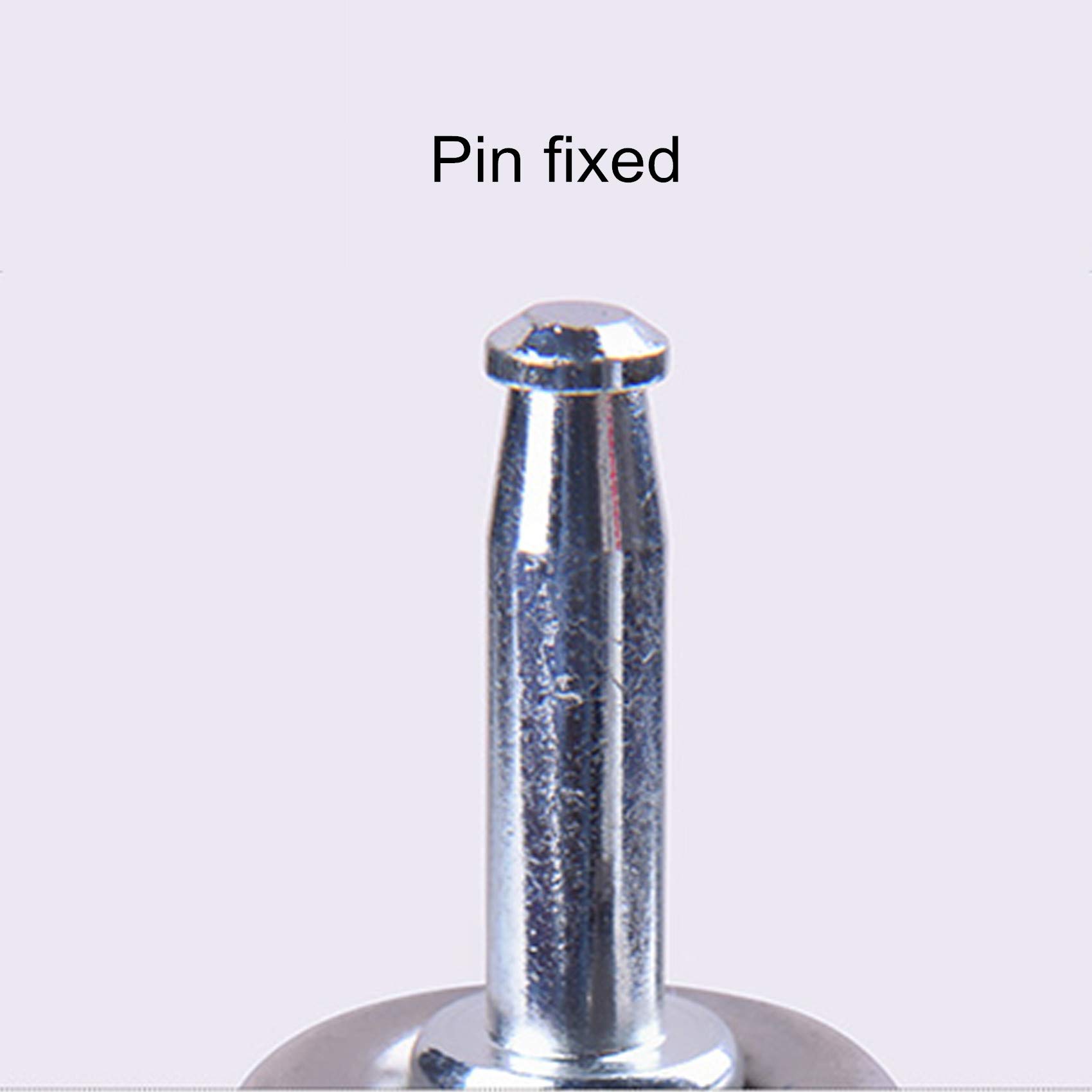 Lenkrollen, strapazierfähig, 4er-Pack, Möbelrollen, 1,5/2 Zoll, Lenkrollen, Gummirad mit Bremse, 360 Grad drehbar, Präzisionskugellager, mit 8 mm x 38 mm Befestigungsholzschaft, Ba