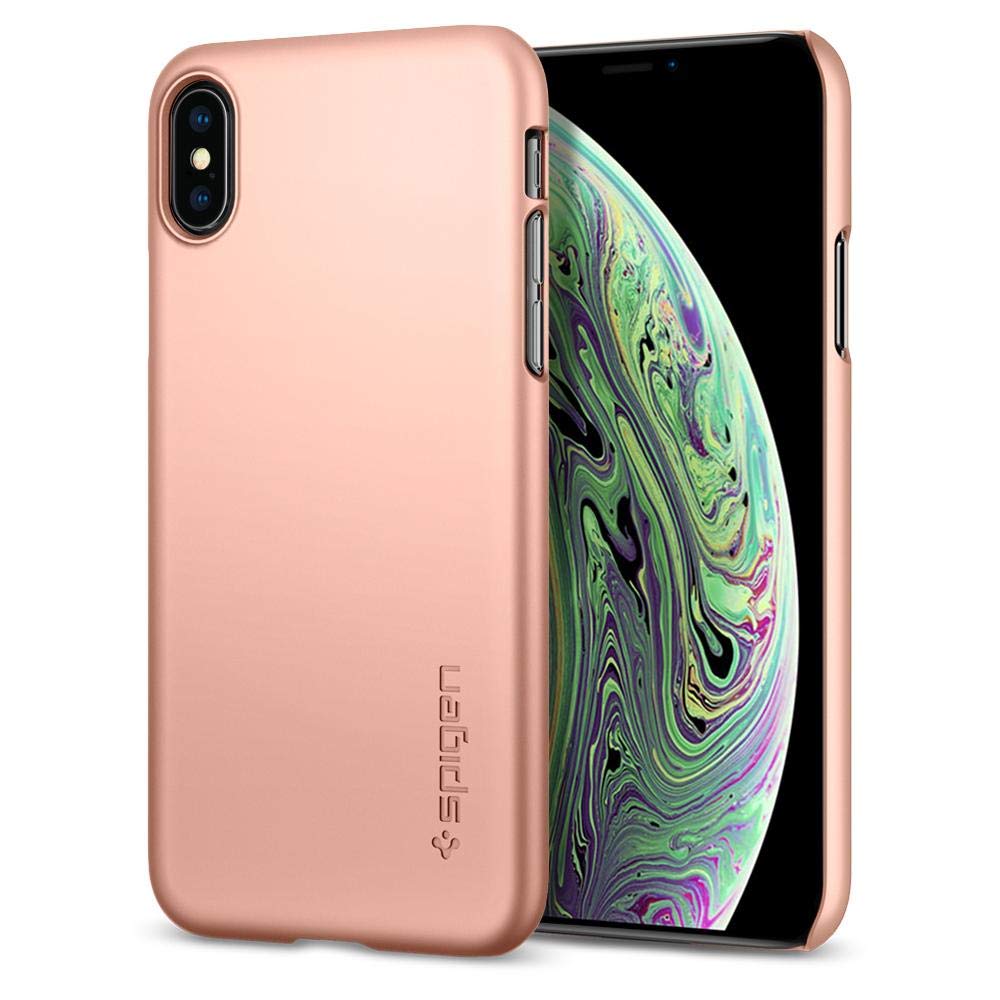 Spigen iPhone XS/iPhone X Thin Fit cover/case - Blush Gold