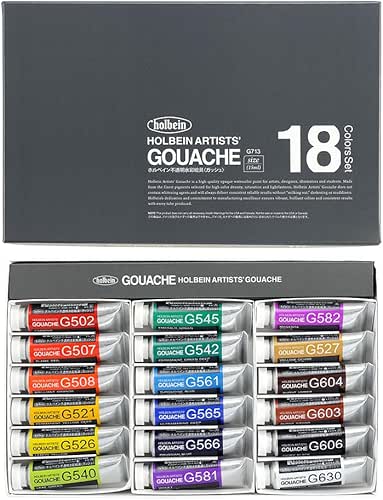 Holbein Artists' Gouache Ｇ713 - Set of 18 15ml