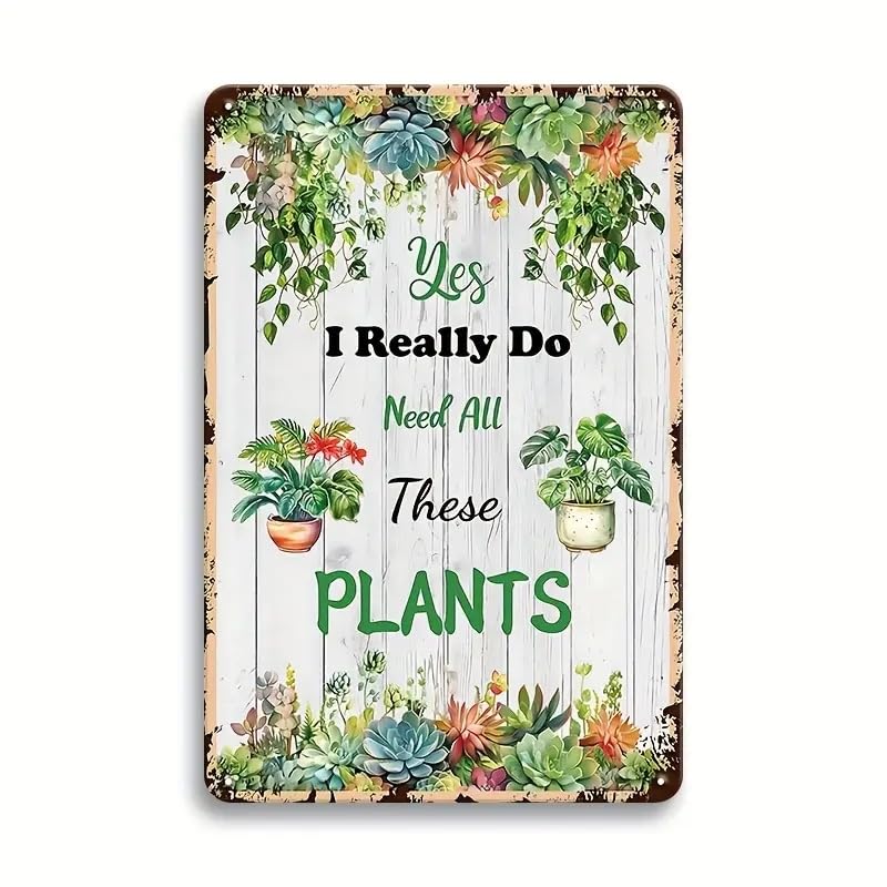 Potting Shed Garden Tools Metal Sign, Your Mind Is A Garden Your Thoughts Are The Seeds, Garden Metal Plaque Funny Garden Tin Plate Home Yard Farm Wall Decor Tin Sign 12x16 Inch