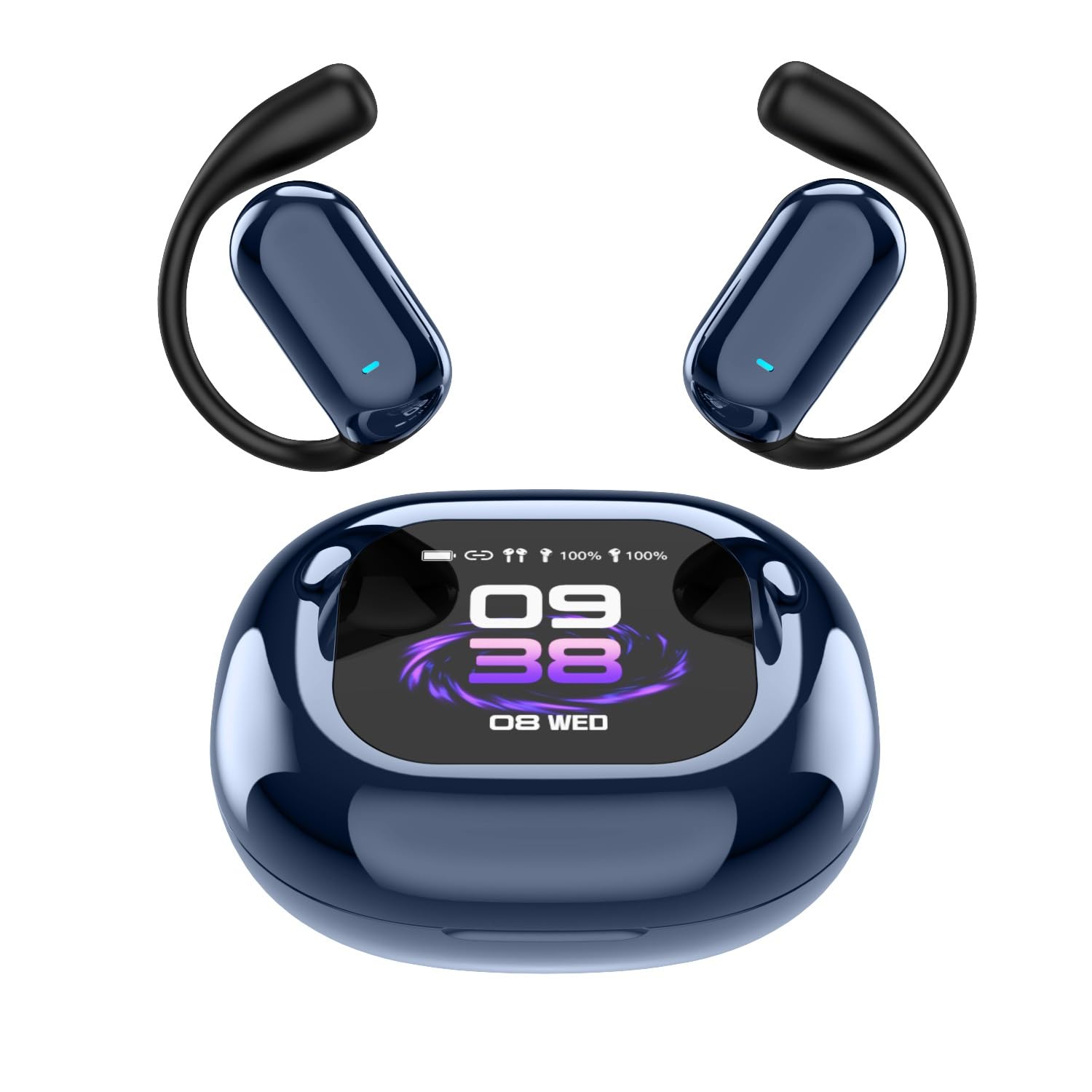 AbuMart Wireless Bluetooth AI Translator Earbuds with Touch Display Case – 144 Languages, 100H Playtime, Real-Time AI Translation, Bluetooth 5.4 Open-Ear Headphones, IPX6 Waterproof Q16S Pro-image-10